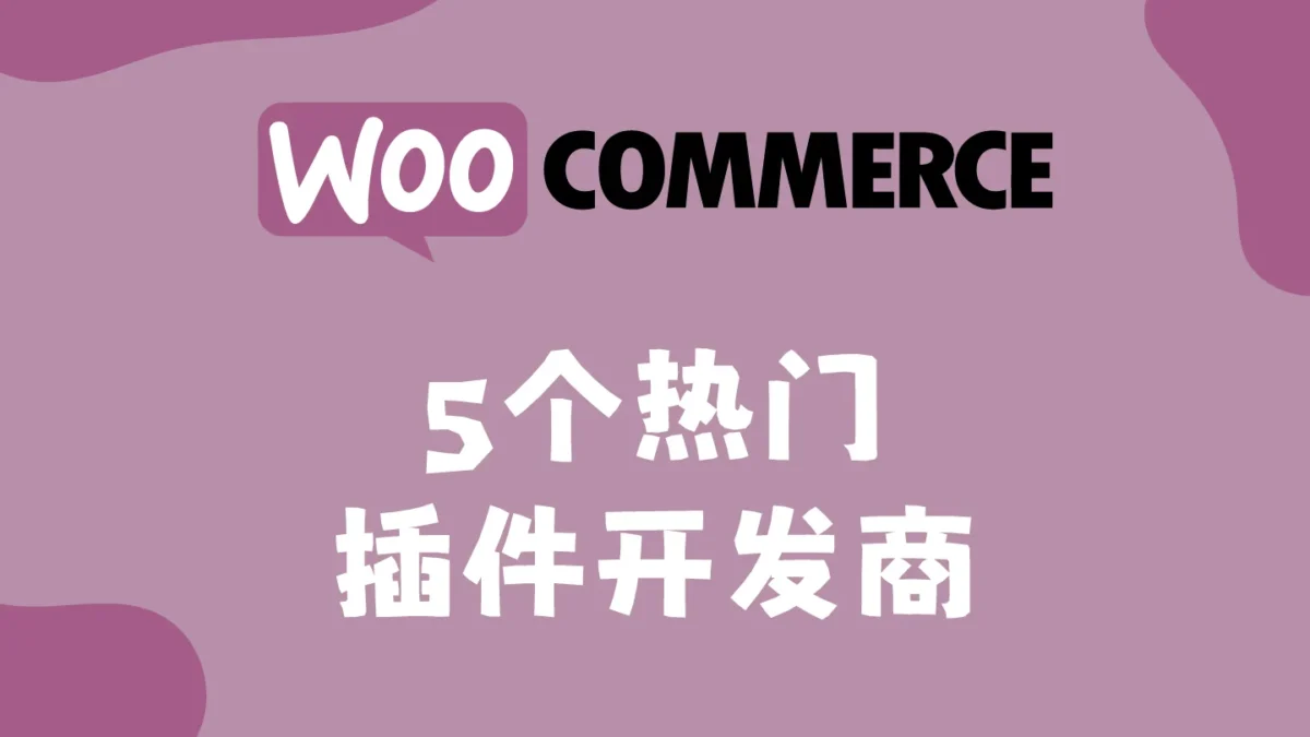 woocommerce插件开发商推荐